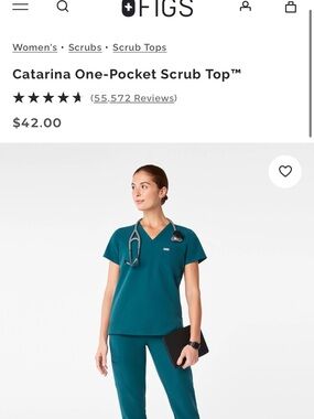 Figs Scrub Top